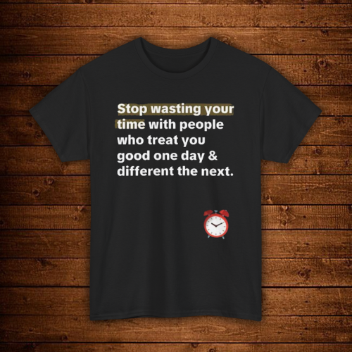 “Stop Wasting Your Time” – Unisex Heavy Cotton Tee