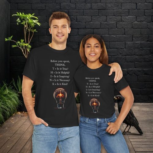 “THINK Before You Speak” – Unisex Heavy Cotton Tee