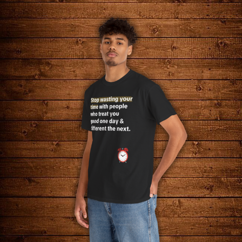 “Stop Wasting Your Time” – Unisex Heavy Cotton Tee