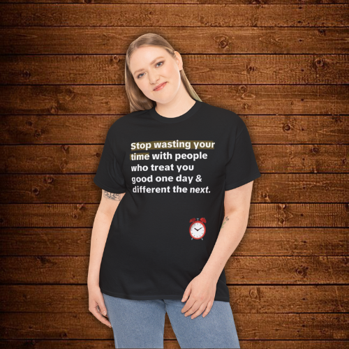 “Stop Wasting Your Time” – Unisex Heavy Cotton Tee