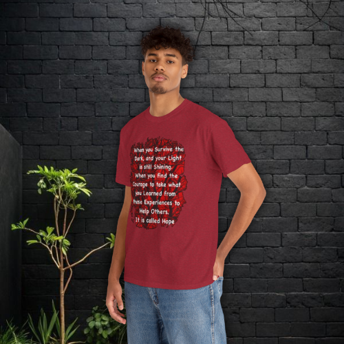 “When You Survive the Dark” – Unisex Heavy Cotton Tee